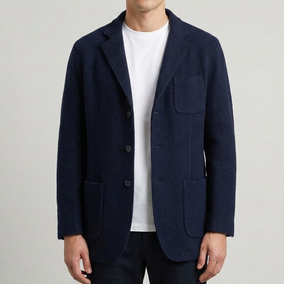 Sand Copenhagen Other - SAND Copenhagen Navy 100% Wool Soft Structured Blazer Jacket 40R (IT 50)